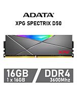 ADATA XPG SPECTRIX D50 16GB DDR4-3600 CL18 1.35v AX4U360016G18I-ST50 Desktop Memory by adata at Rebel Tech