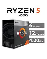AMD Ryzen 5 4600G Renoir 6-Core 3.70GHz AM4 65W 100-100000147BOX Desktop Processor by amd at Rebel Tech