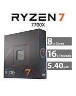 AMD Ryzen 7 7700X Raphael 8-Core 4.50GHz AM5 105W 100-100000591WOF Desktop Processor by amd at Rebel Tech
