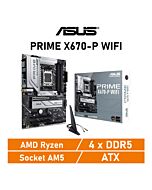ASUS PRIME X670-P WIFI AM5 AMD X670 ATX AMD Motherboard by asus at Rebel Tech