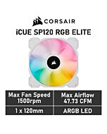 CORSAIR iCUE SP120 RGB ELITE 120mm PWM CO-9050136 Case Fan by corsair at Rebel Tech