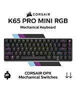 CORSAIR K65 PRO MINI RGB OPX CH-91A401A Mini Mechanical Keyboard by corsair at Rebel Tech