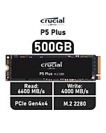 Crucial P5 Plus 500GB PCIe Gen4x4 CT500P5PSSD8 M.2 2280 Solid State Drive by crucial at Rebel Tech