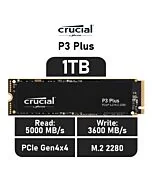 Crucial P3 Plus 1TB PCIe Gen4x4 CT1000P3PSSD8 M.2 2280 Solid State Drive by crucial at Rebel Tech