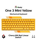 Ducky One 3 Mini Yellow Ducky Cherry MX Red DKON2161ST-RUSPDYDYYYC1 Mini Size Mechanical Keyboard by ducky at Rebel Tech