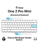Ducky One 2 Pro Mini Cherry MX Brown DKON2061ST-BUSPDWWT2 Mini Size Mechanical Keyboard by ducky at Rebel Tech