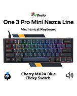 Ducky One 3 Pro Mini Nazca Line Cherry MX2A Blue DKON2361ST-CCUSPTCHNAZ001 Mini Size Mechanical Keyboard by ducky at Rebel Tech