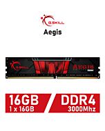 G.SKILL Aegis 16GB DDR4-3000 CL16 1.35v F4-3000C16S-16GISB Desktop Memory by gskill at Rebel Tech