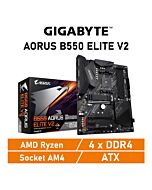 GIGABYTE B550 AORUS ELITE V2 AM4 AMD B550 ATX AMD Motherboard by gigabyte at Rebel Tech