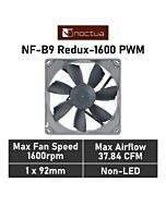 Noctua NF-B9 redux-1600 PWM 92mm PWM NF-B9 REDUX-1600P Case Fan by noctua at Rebel Tech