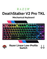 Razer DeathStalker V2 Pro Tenkeyless Razer Linear Low-Profile Optical RZ03-04370100-R3M1 TKL Size Mechanical Keyboard by razer at Rebel Tech