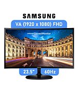 Samsung LC24F390 23.5" VA FHD 60Hz LC24F390FHAXXA Curved Office Monitor by samsung at Rebel Tech