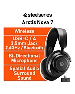 SteelSeries Arctis Nova 7 Wireless 61553 Wireless Gaming Headset by steelseries at Rebel Tech