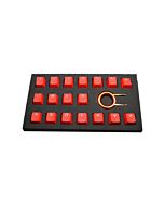 Tai-Hao Rubber Red 018C03RD101 Keycap Set by taihao at Rebel Tech