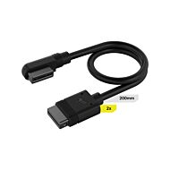 CORSAIR iCUE LINK CL-9011123 200mm Straight/Slim 90° Cable Set by corsair at Rebel Tech