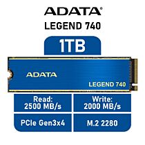 ADATA LEGEND 740 1TB PCIe Gen3x4 ALEG-740-1TCS M.2 2280 Solid State Drive by adata at Rebel Tech