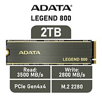 ADATA LEGEND 800 2TB PCIe Gen4x4 ALEG-800-2000GCS M.2 2280 Solid State Drive by adata at Rebel Tech