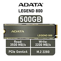 ADATA LEGEND 800 500GB PCIe Gen4x4 ALEG-800-500GCS M.2 2280 Solid State Drive by adata at Rebel Tech