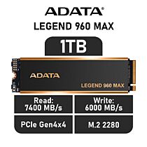ADATA LEGEND 960 MAX 1TB PCIe Gen4x4 ALEG-960M-1TCS M.2 2280 Solid State Drive by adata at Rebel Tech