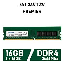 ADATA Premier 16GB DDR4-2666 CL19 1.20v AD4U266616G19-RGN Desktop Memory by adata at Rebel Tech
