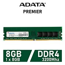 ADATA Premier 8GB DDR4-3200 CL22 1.20v AD4U32008G22-RGN Desktop Memory by adata at Rebel Tech