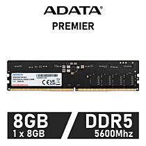 ADATA PREMIER 8GB Kit DDR5-5600 CL46 1.1v AD5U56008G D5 Desktop Memory by adata at Rebel Tech