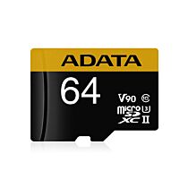 ADATA Premier ONE microSDXC UHS-II 64GB AUSDX64GUII3CL10-CA1 Memory Card by adata at Rebel Tech