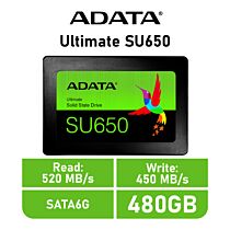 ADATA Ultimate SU650 480GB SATA6G ASU650SS-480GT-R 2.5" Solid State Drive by adata at Rebel Tech