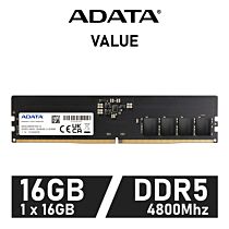 ADATA VALUE 16GB DDR5-4800 CL40 1.1v AD5U480016G-S Desktop Memory by adata at Rebel Tech