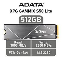 ADATA XPG GAMMIX S50 Lite 512GB PCIe Gen4x4 AGAMMIXS50L-512G-C M.2 2280 Solid State Drive by adata at Rebel Tech
