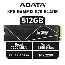ADATA XPG GAMMIX S70 BLADE 512GB PCIe Gen4x4 AGAMMIXS70B-512G-CS M.2 2280 Solid State Drive by adata at Rebel Tech