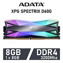 ADATA XPG SPECTRIX D60G 8GB DDR4-3200 CL16 1.35v AX4U32008G16A-ST60 Desktop Memory by adata at Rebel Tech