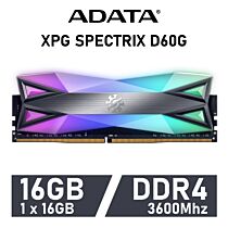 ADATA XPG SPECTRIX D60G 16GB DDR4-3600 CL18 1.35v AX4U360016G18I-ST60 Desktop Memory by adata at Rebel Tech