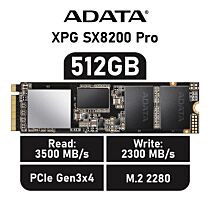 ADATA XPG SX8200 Pro 512GB PCIe Gen3x4 ASX8200PNP-512GT-C M.2 2280 Solid State Drive by adata at Rebel Tech