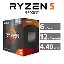 AMD Ryzen 5 5500GT Vermeer 6-Core 3.6GHz AM4 65W 100-100001489BOX Desktop Processor by amd at Rebel Tech