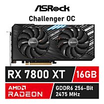 ASROCK AMD Radeon RX 7800 XT Challenger 16GB OC GDDR6 RX7800XT-CL-16GO Graphics Card by asrock at Rebel Tech