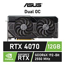 ASUS Dual GeForce RTX 4070 OC Edition 12GB GDDR6X 90YV0IZ2-M0NA00 Graphics Card by asus at Rebel Tech