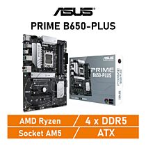 ASUS PRIME B650-PLUS AM5 AMD B650 ATX AMD Motherboard by asus at Rebel Tech