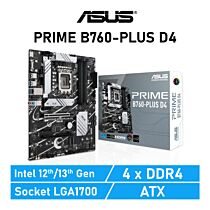 ASUS PRIME B760-PLUS D4 LGA1700 Intel B760 ATX Intel Motherboard by asus at Rebel Tech