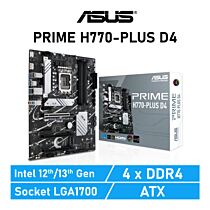 ASUS PRIME H770-PLUS D4 LGA1700 Intel H770 ATX Intel Motherboard by asus at Rebel Tech