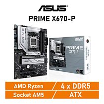 ASUS PRIME X670-P AM5 AMD X670 ATX AMD Motherboard by asus at Rebel Tech