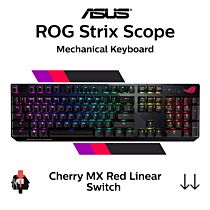 ASUS ROG Strix Scope Cherry MX Red 90MP0180-B0UA00 Full Size Mechanical Keyboard by asus at Rebel Tech