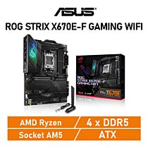 ASUS ROG STRIX X670E-F GAMING WIFI AM5 AMD X670 ATX AMD Motherboard by asus at Rebel Tech