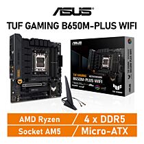 ASUS TUF GAMING B650M-PLUS WIFI AM5 AMD B650 Micro-ATX AMD Motherboard by asus at Rebel Tech