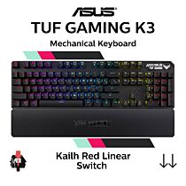 ASUS TUF Gaming K3 Kailh Red 90MP01Q0-BKUA00 Full Size Mechanical Keyboard by asus at Rebel Tech
