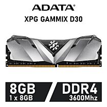 ADATA XPG GAMMIX D30 8GB DDR4-3600 CL18 1.35v AX4U360038G18A-SB30 Desktop Memory by adata at Rebel Tech