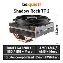 be quiet! Shadow Rock TF 2 BK003 Air Cooler by bequiet at Rebel Tech