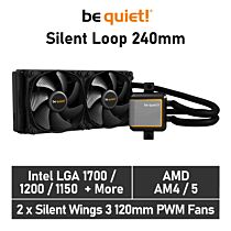 be quiet! Silent Loop 240mm BW010 Liquid Cooler by bequiet at Rebel Tech