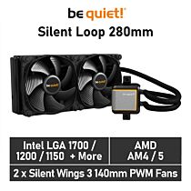 be quiet! Silent Loop 280mm BW011 Liquid Cooler by bequiet at Rebel Tech