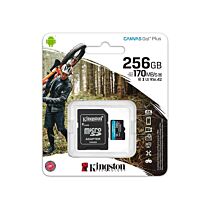 Kingston Canvas Go! Plus microSDXC UHS-I 256GB SDCG3/256GB Memory Card by kingston at Rebel Tech